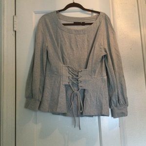 Halogen peplum sweatshirt